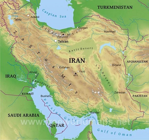 Arid, dry deserts cover just a small portion of Iran.