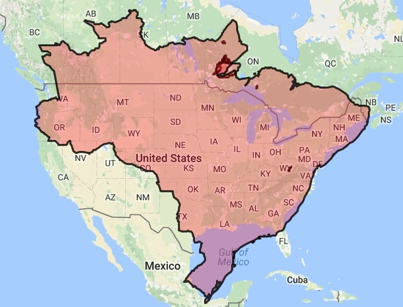 
											Brazil is larger than the entire United States							