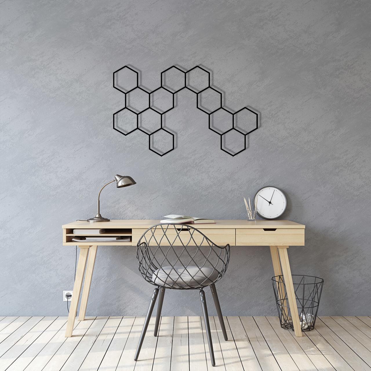 Hexagon Beehive Metal Photo&Note Board 18057 Romadon
