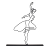Ballet Dance Metal Sculpture 7022 Romadon
