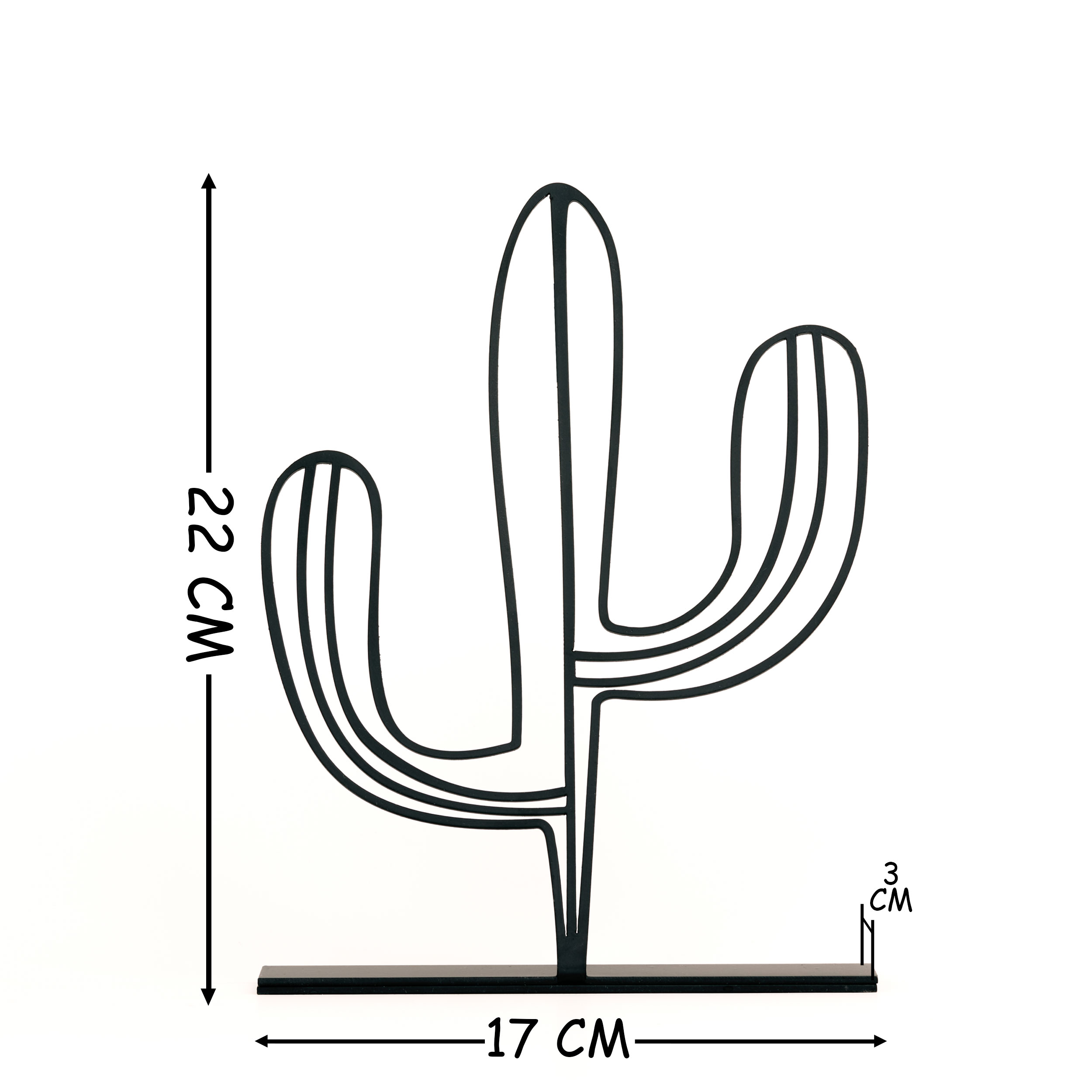 Cactus Metal Sculpture 7056 Romadon