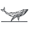 Blue Whale Metal Sculpture 7241 Romadon