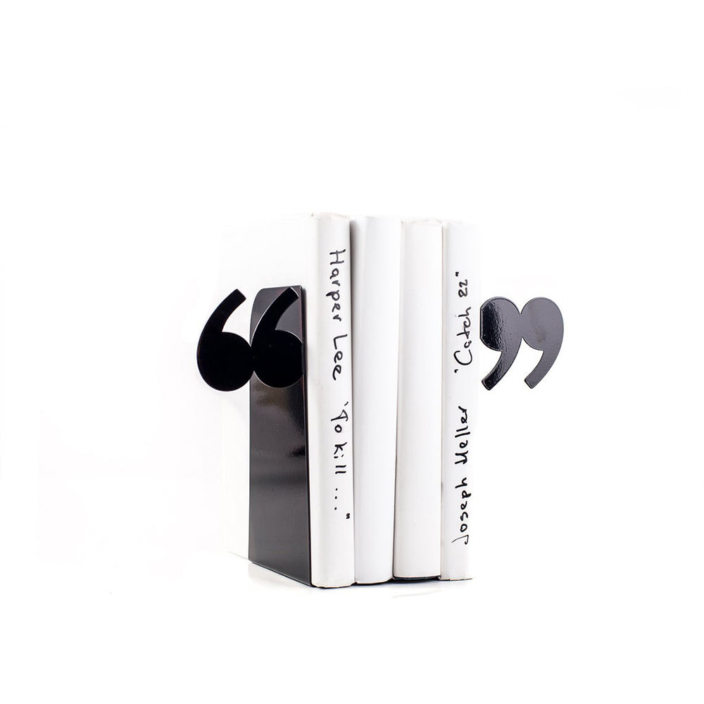 Quotation Marks Metal Bookend 19041 Romadon
