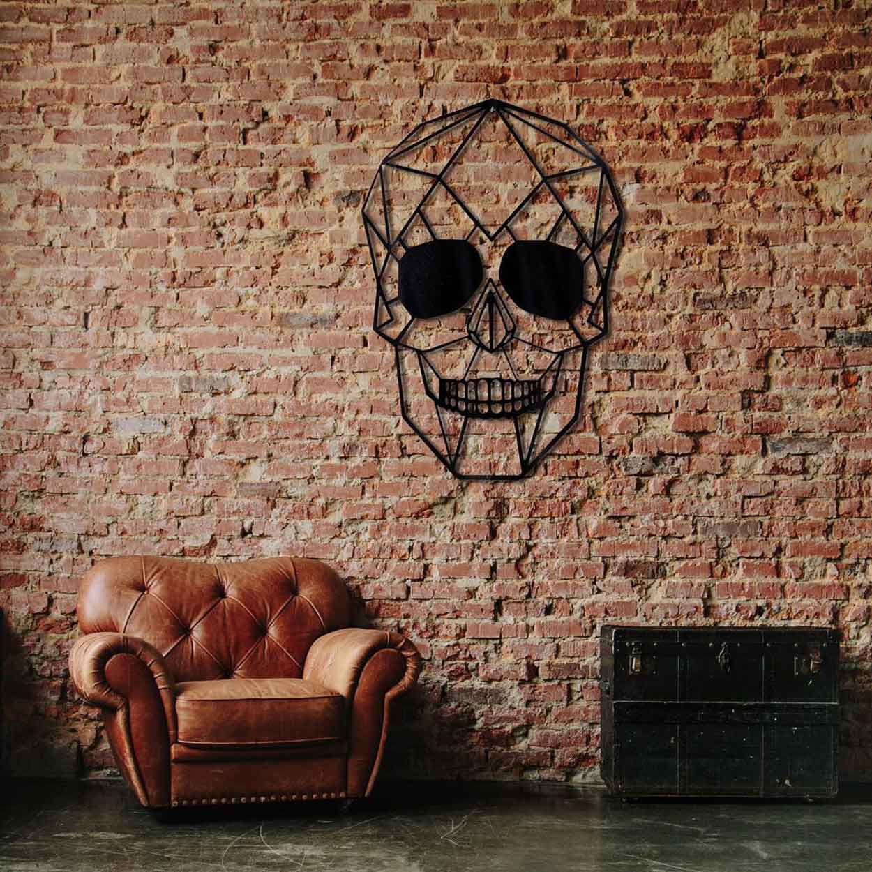Skull metal Wall Art 1271 Romadon