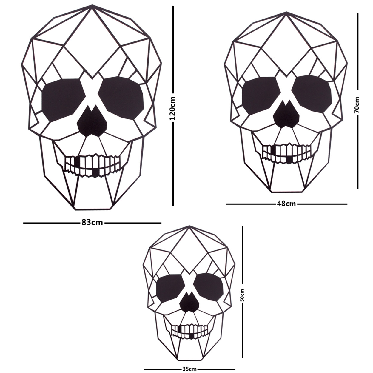 Skull metal Wall Art 1271 Romadon