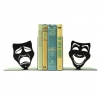 Theatrical Masks Metal Bookend 19026 Romadon