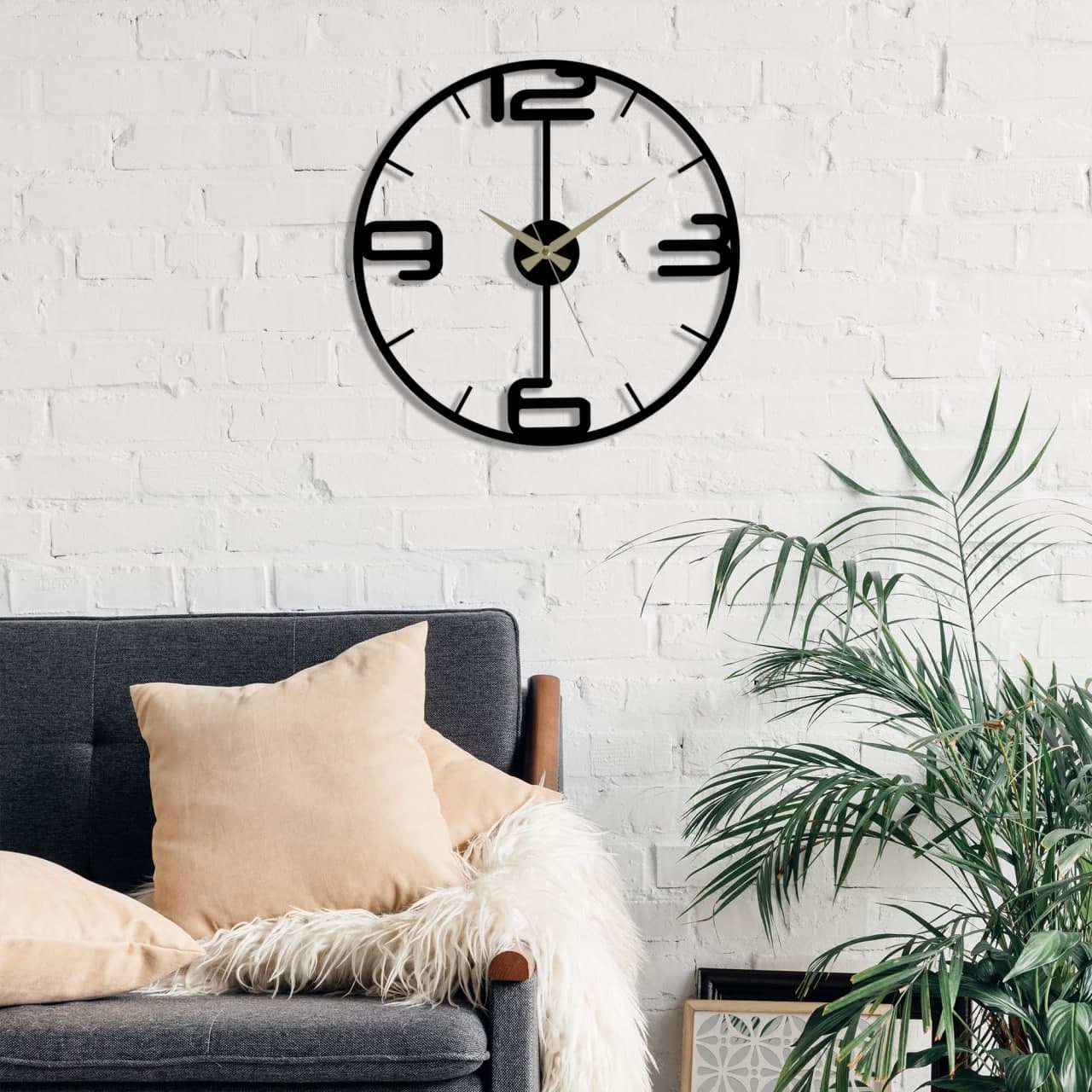 Metal Clock 12477 Romadon