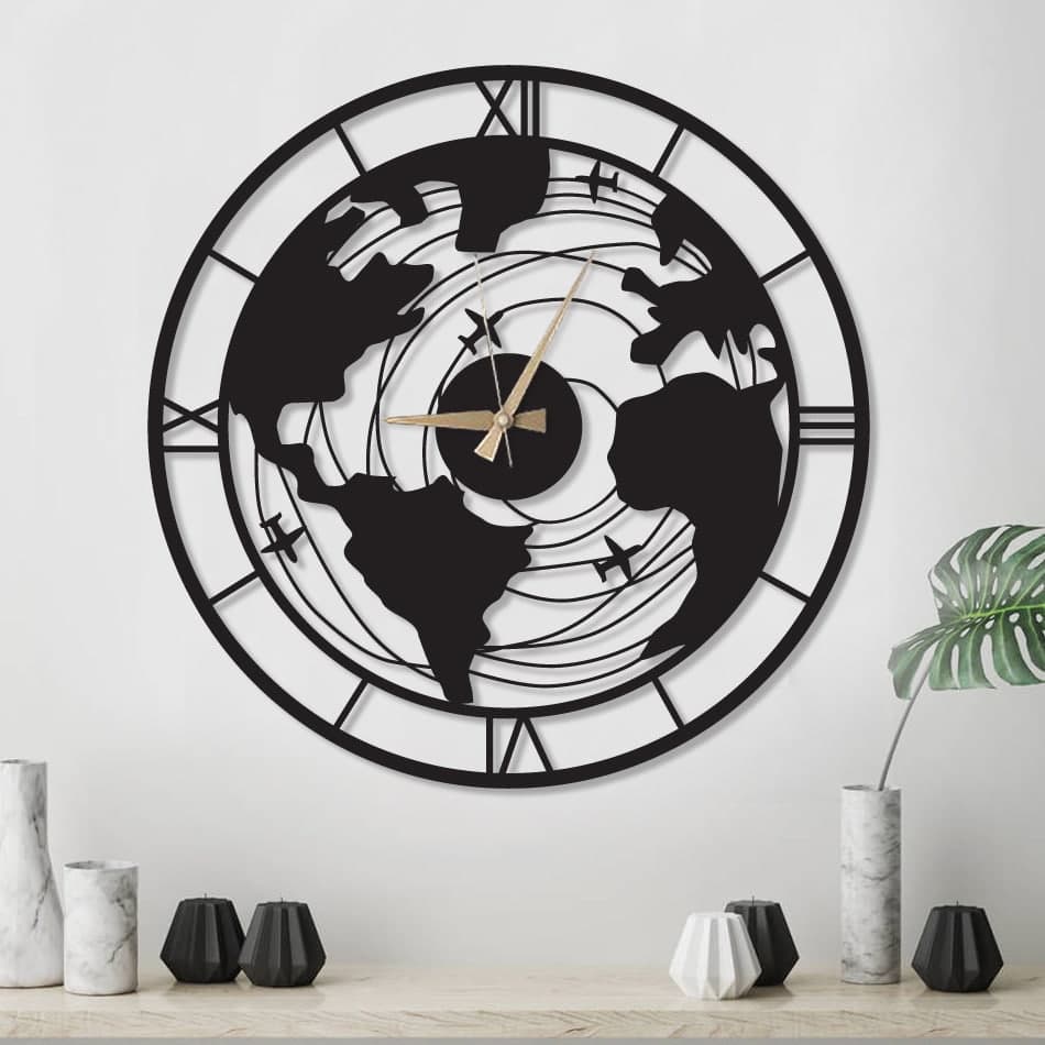 Metal Clock 12584 Romadon