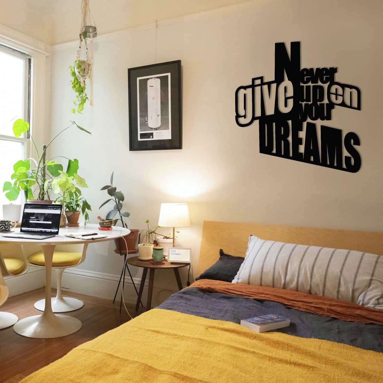 Never Give Up On Your Dreams Metal Wall Art 1246 Romadon