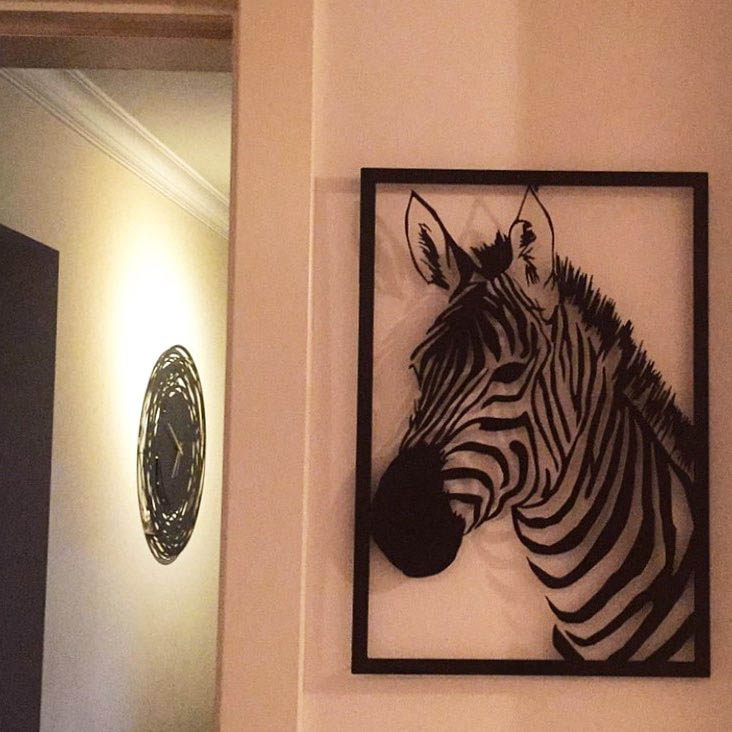Zebra Metal Wall Art 1424 Romadon