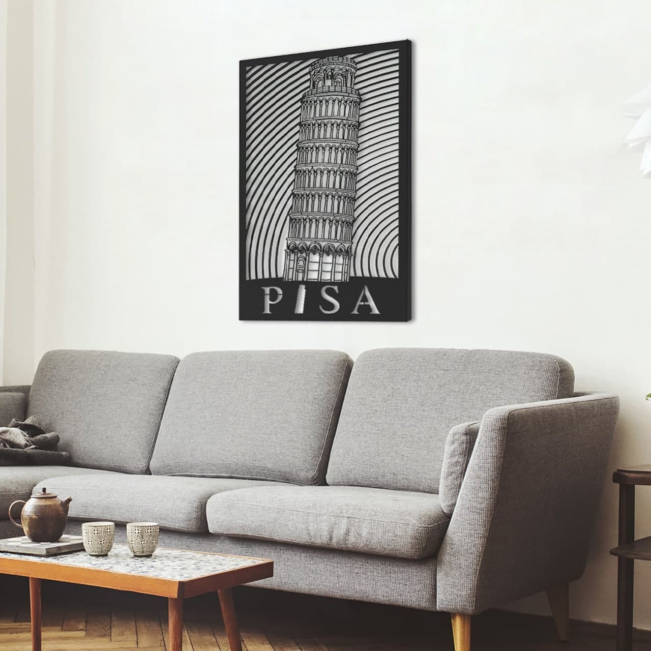Pisa Tower Metal Wall Art 959 Romadon