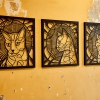 Cat Metal Wall Art 1006 Romadon