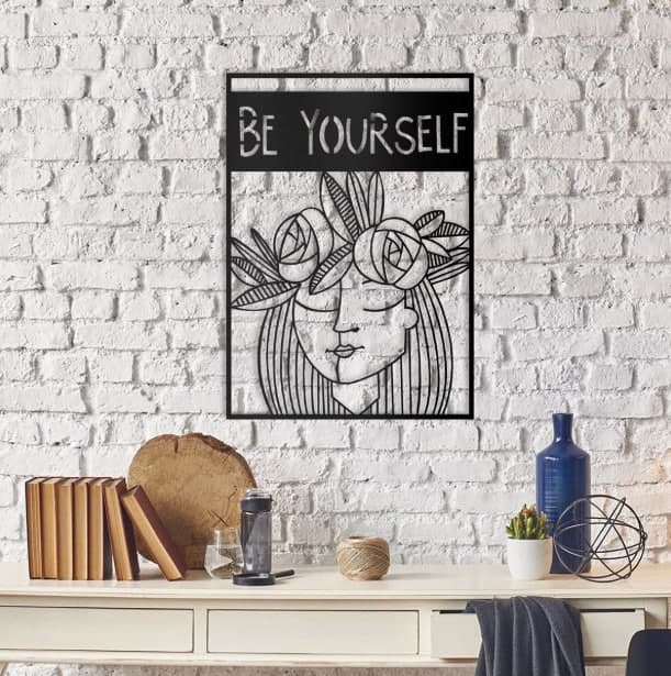 Be Yourself Metal Wall Art 1026 Romadon