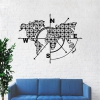 World's Map Metal Wall Art 1099 Romadon