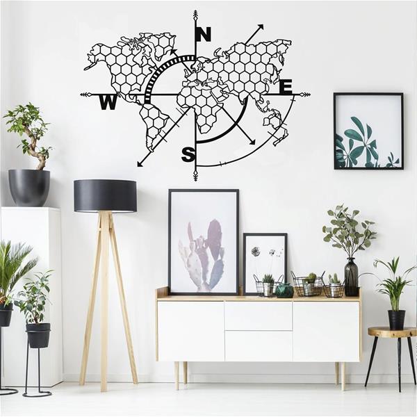 World’s Map Metal Wall Art 1090 Romadon